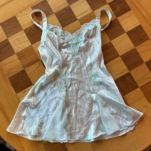 Vintage Victoria’s Secret Baby Blue Slip Dress